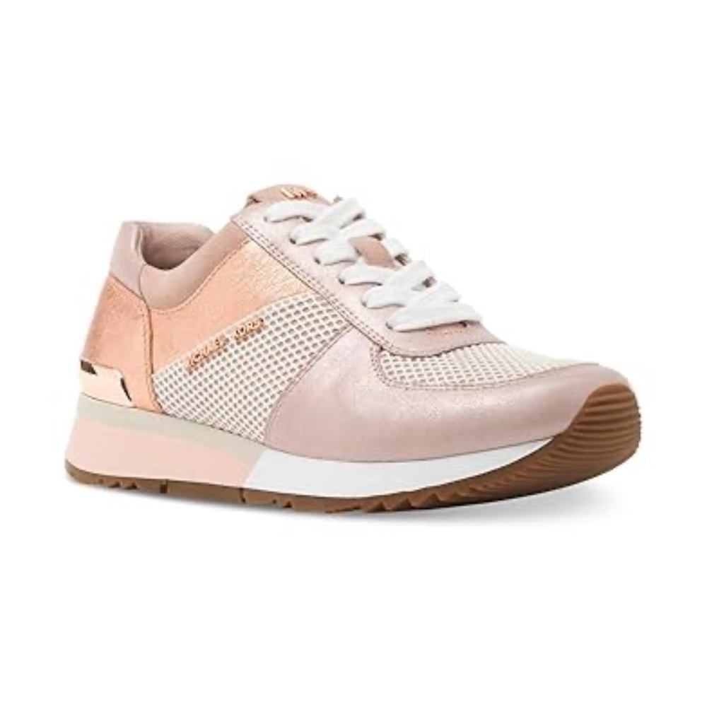 Michael Kors Women’s Allie Leather Low Top Lace Up